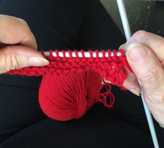 knitting therapy in ospedale