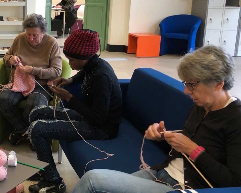 Knitting Biblioteca Civica Biella