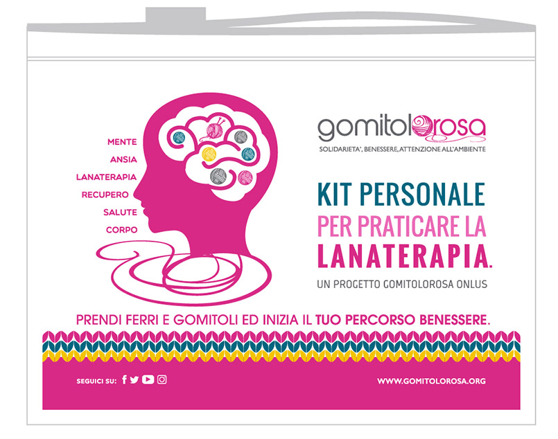 Gomitolorosa Kit Lanaterapia