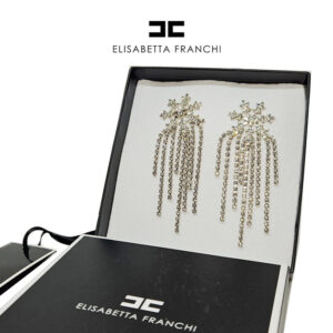 Orecchini pendenti argentati - Elisabetta Franchi